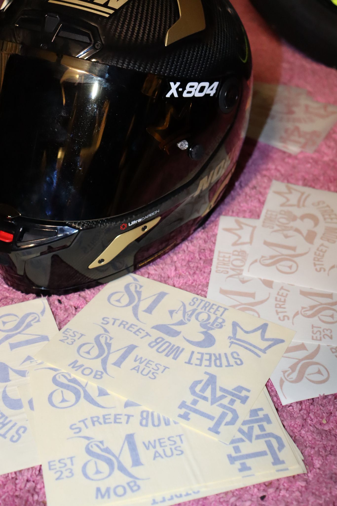 Helmet sticker kit