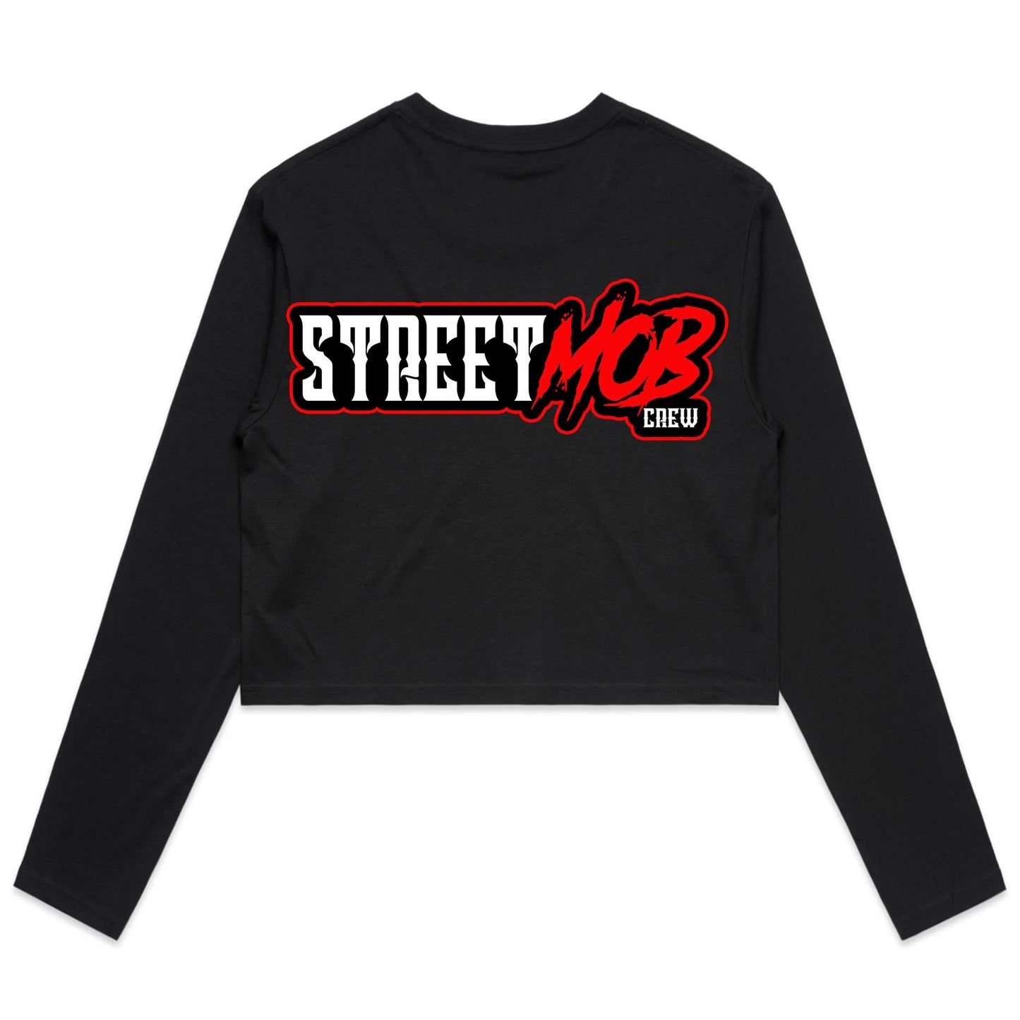 SM 2.0 Red - Women's Long Sleeve Crop Tee