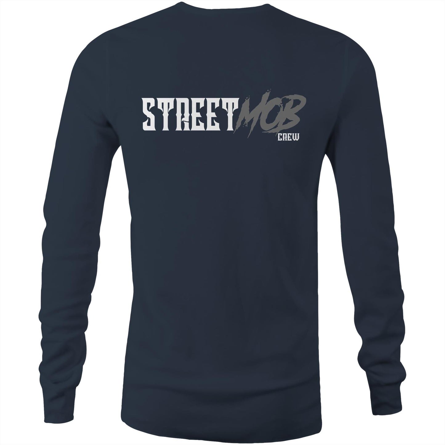 SM 2.0 Grey/White - Mens Long Sleeve T-Shirt