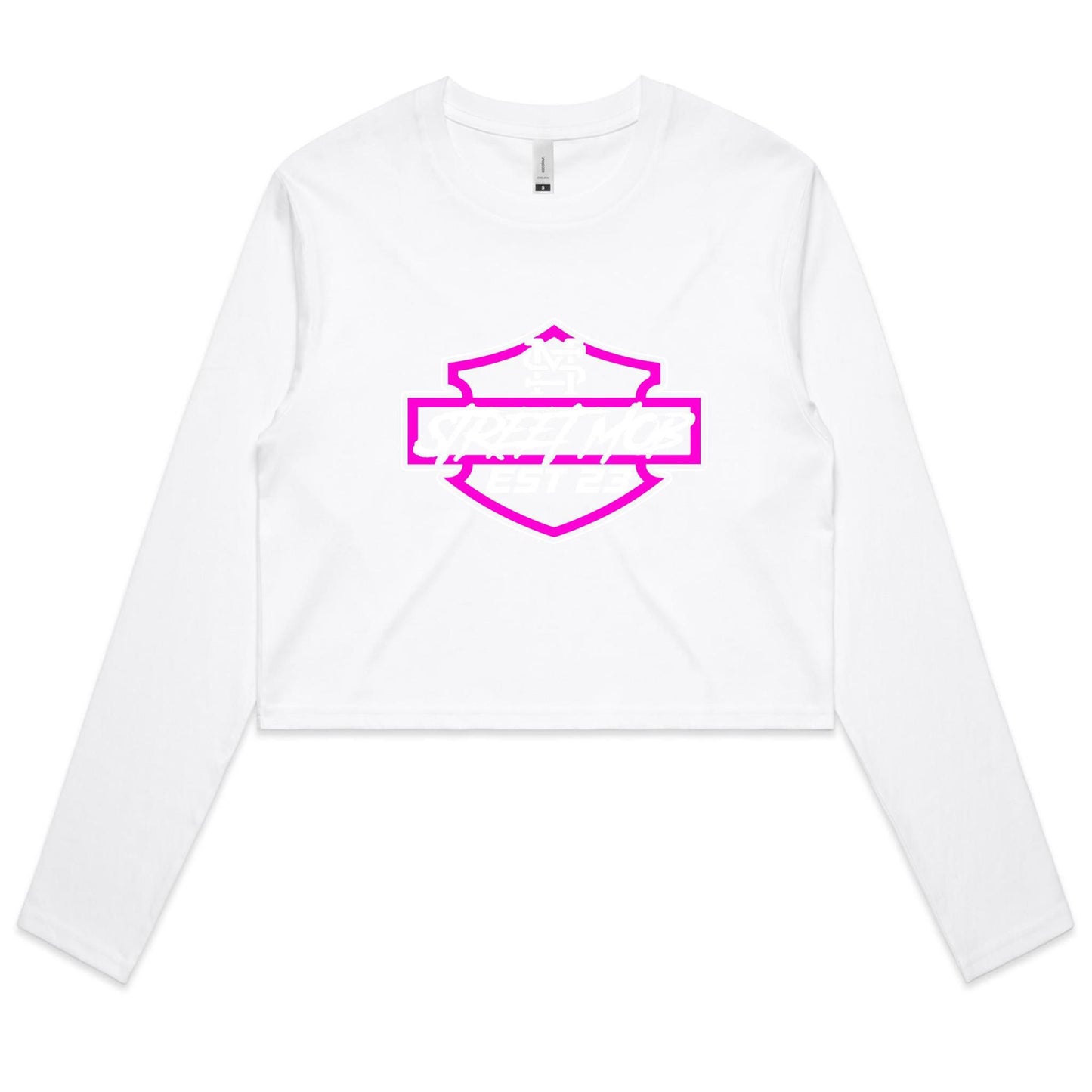 SM HD - Women's Long Sleeve Crop Tee