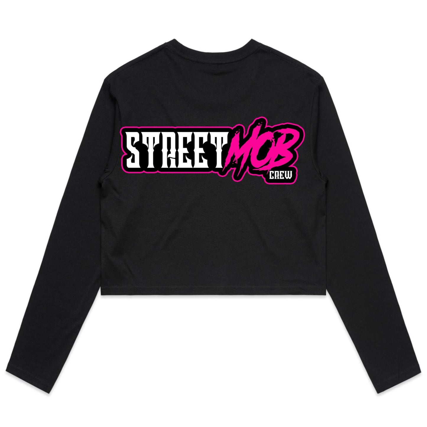 SM 2.0 Pink - Women's Long Sleeve Crop Tee