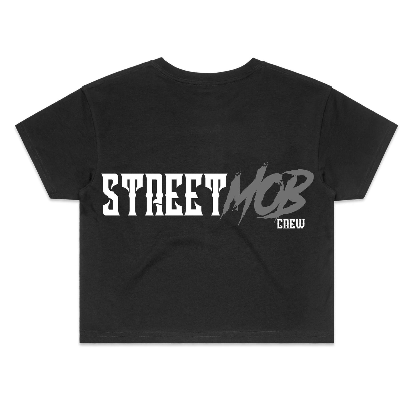 SM 2.0 Grey/White - Women's Crop Tee