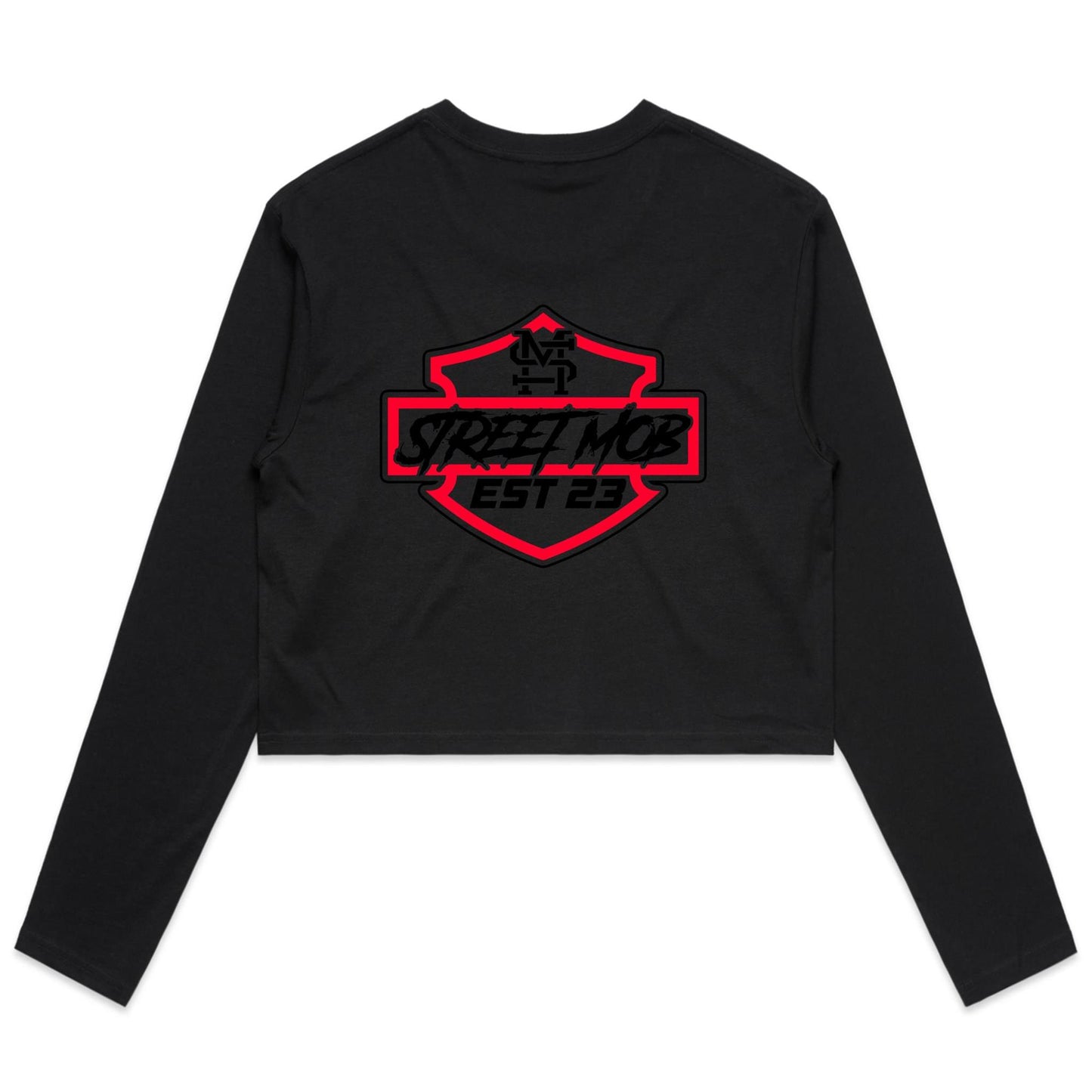 SM HD - Women's Long Sleeve Crop Tee