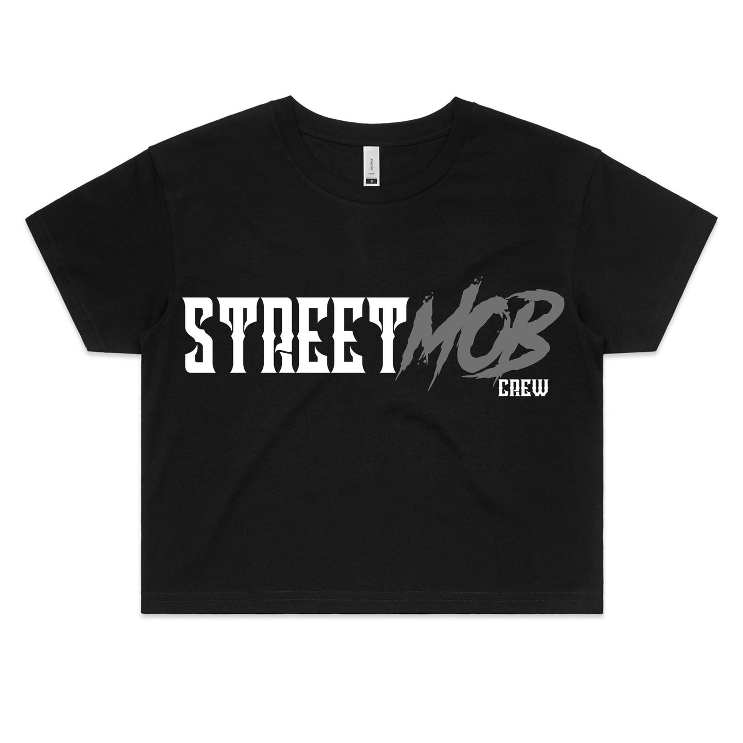 SM 2.0 Grey/White - Women's Crop Tee