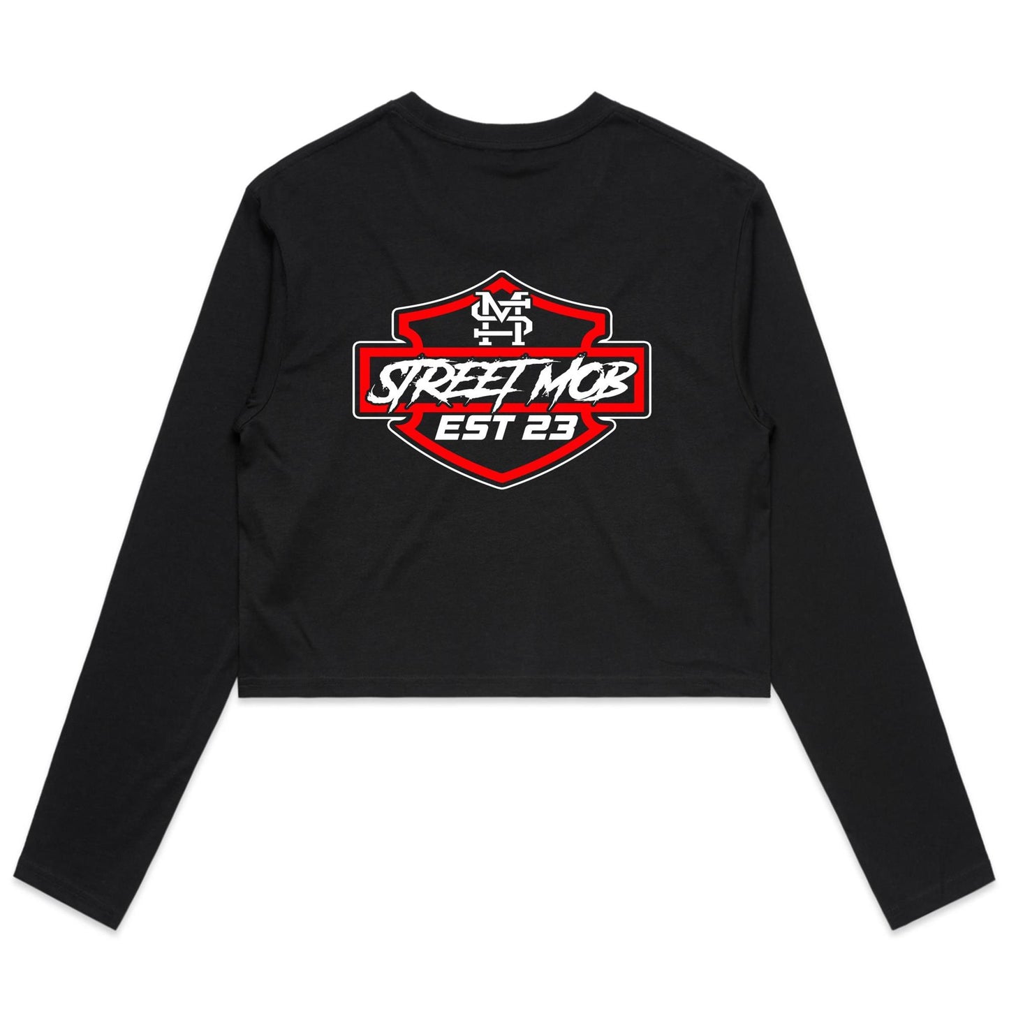 SM HD  - Women's Long Sleeve Crop Tee