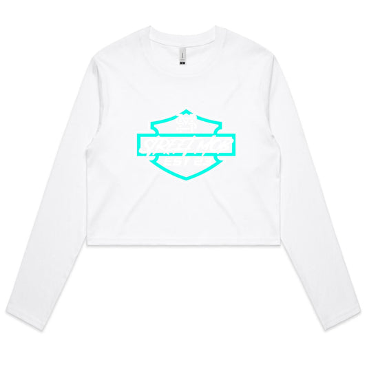 SM HD - Women's Long Sleeve Crop Tee