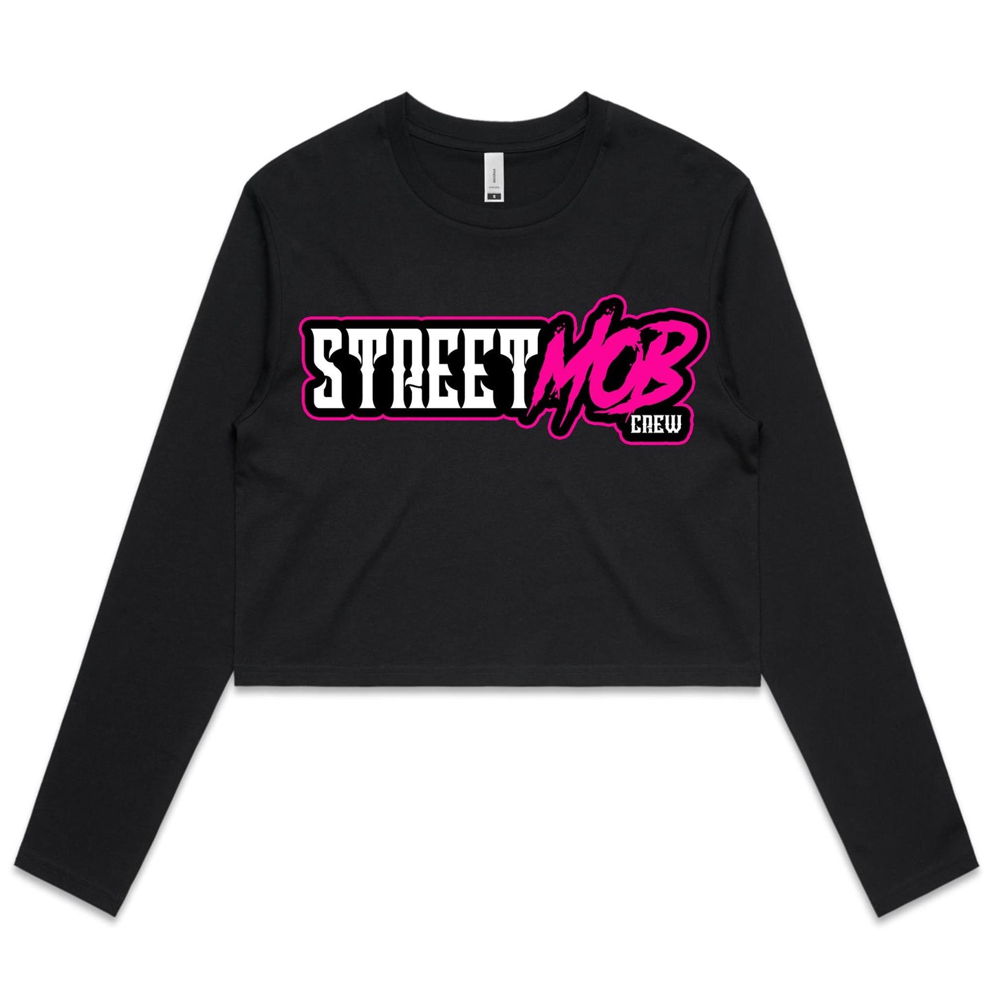 SM 2.0 Pink - Women's Long Sleeve Crop Tee